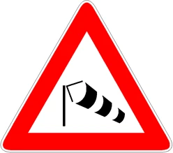 Forte vento laterale