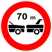 Distanziamento minimo obbligatorio di 70 metri