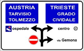 Preavviso incroci urbani ravvicinati