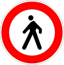 Divieto di transito ai pedoni