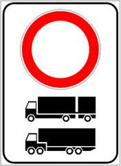 Divieto di transito per autotreni ed autoarticolati