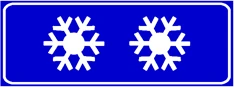 Strada sdrucciolevole per ghiaccio