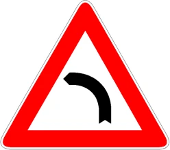 Curva pericolosa a sinistra