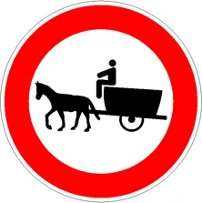 Divieto di transito ai veicoli a trazione animale
