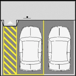 Area di parcheggio destinata a persone invalide