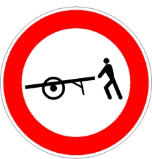 Divieto di transito ai veicoli a braccia