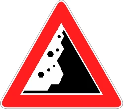 Caduta massi da destra
