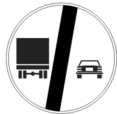 Fine del divieto di sorpasso per gli autocarri che superano 3,5 T