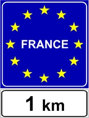 Preavviso di confine di stato tra paesi della comunità europea