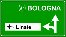 Preavviso diramazione autostradale