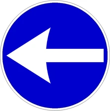 Direzione obbligatoria a sinistra